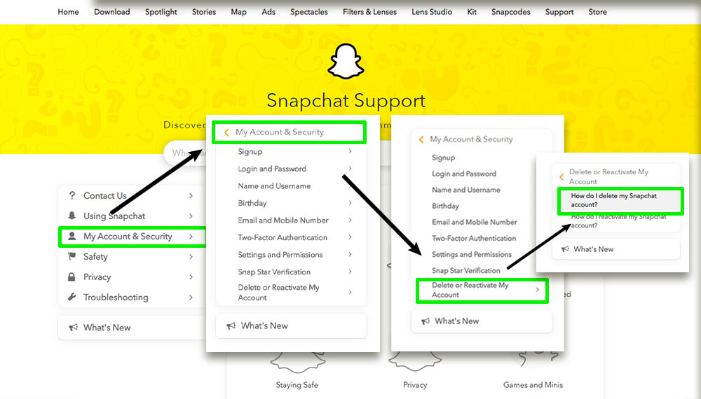 Snapchat support