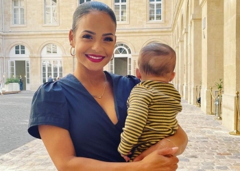 Kenna Tota with his mom