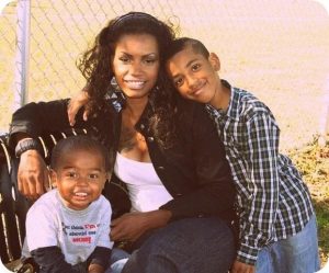 Ebonie with her sons