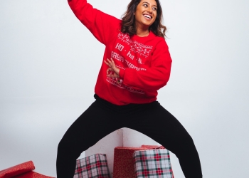 Artist performing bhangra