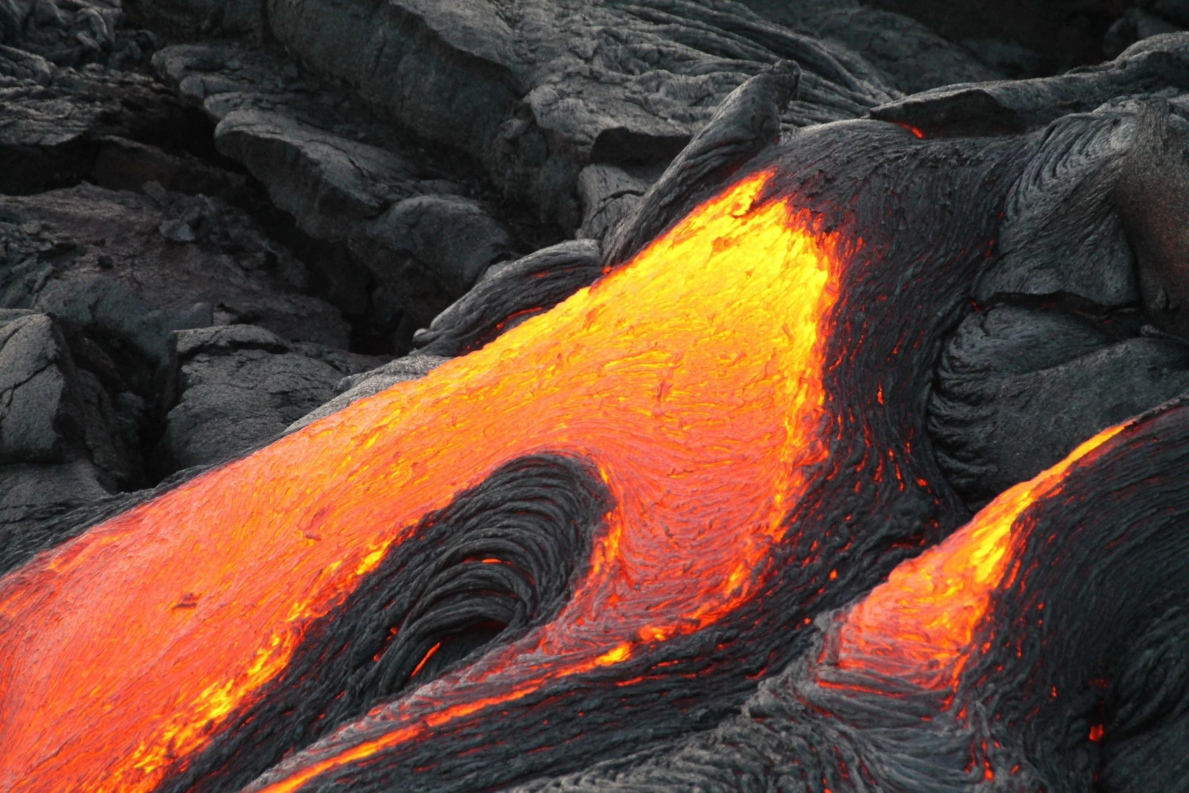 Lava eruption from Volcano summit