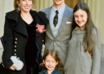 Wylda Rae Johnson with her parents and sister