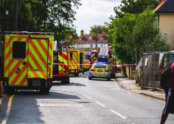 Ambulances for first-aid on the streets