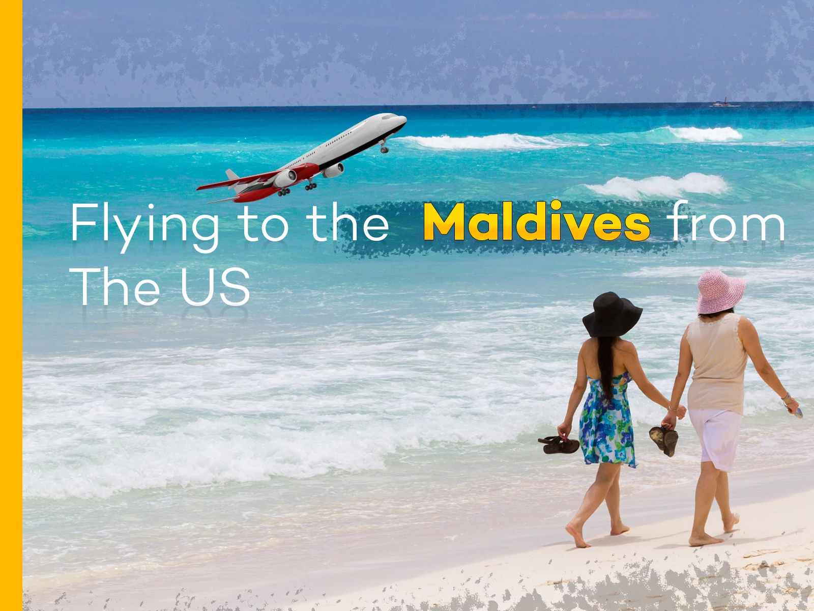Flying to the Maldives from the US.